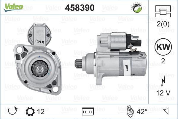 Valeo 458390 - Стартер www.autospares.lv