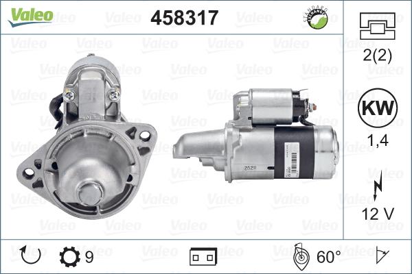 Valeo 458317 - Starter www.autospares.lv