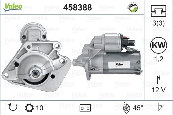 Valeo 458388 - Стартер www.autospares.lv