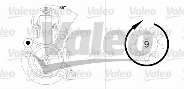 Valeo 458204 - Starteris autospares.lv