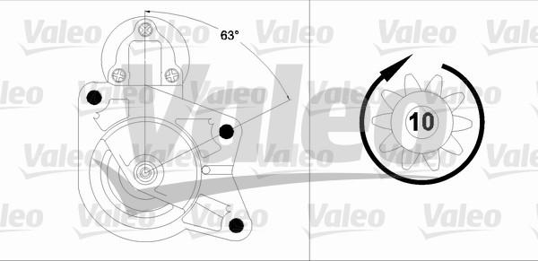 Valeo 458202 - Starter www.autospares.lv