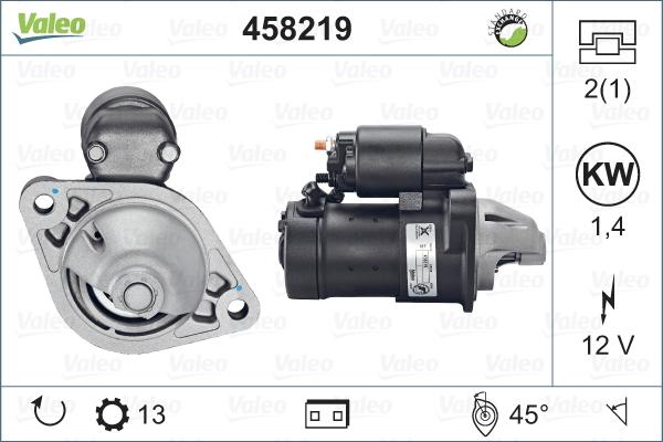 Valeo 458219 - Стартер www.autospares.lv