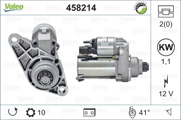 Valeo 458214 - Starteris www.autospares.lv