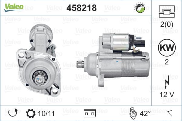 Valeo 458218 - Starteris autospares.lv