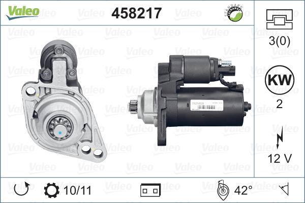 Valeo 458217 - Starteris autospares.lv