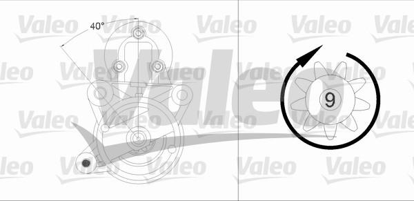 Valeo 458230 - Starteris autospares.lv