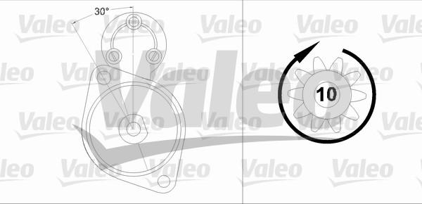 Valeo 458223 - Starteris autospares.lv