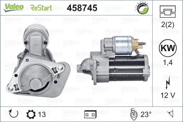 Valeo 458745 - Starteris www.autospares.lv