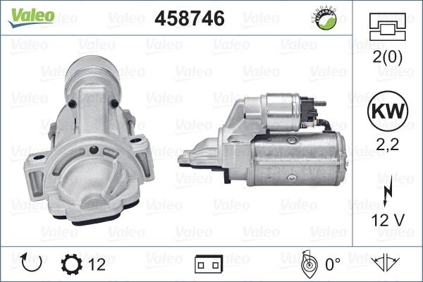 Valeo 458746 - Starteris autospares.lv