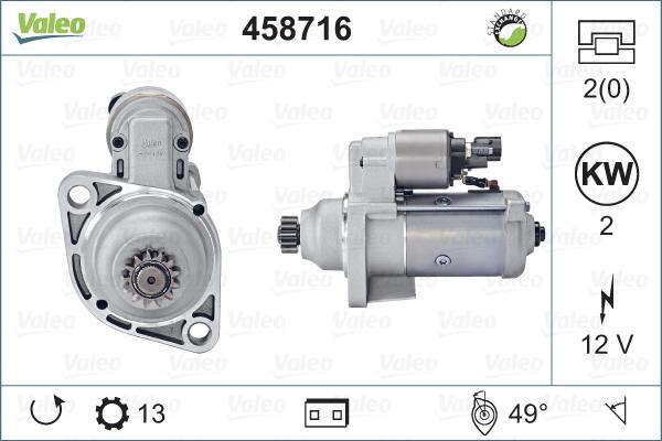 Valeo 458716 - Starteris www.autospares.lv