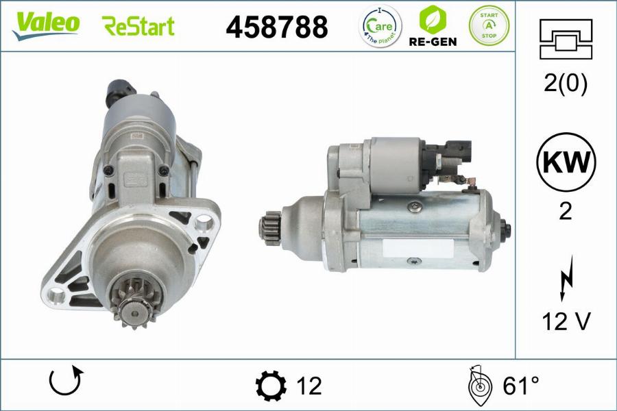 Valeo 458788 - Starteris www.autospares.lv