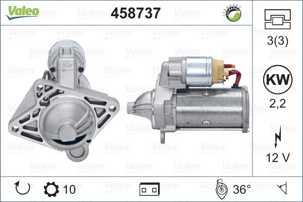 Valeo 458737 - Starter www.autospares.lv