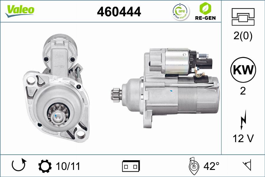 Valeo 460444 - Starteris autospares.lv