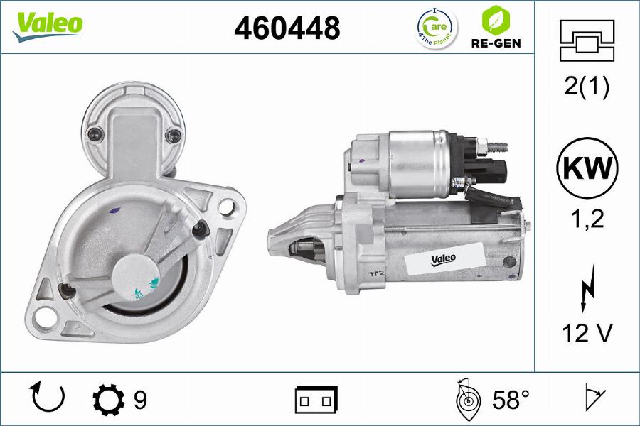 Valeo 460448 - Starteris autospares.lv