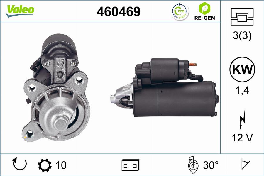 Valeo 460469 - Стартер www.autospares.lv