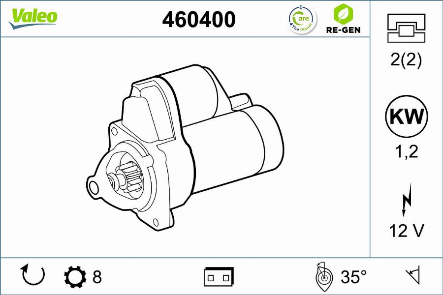 Valeo 460400 - Starter www.autospares.lv