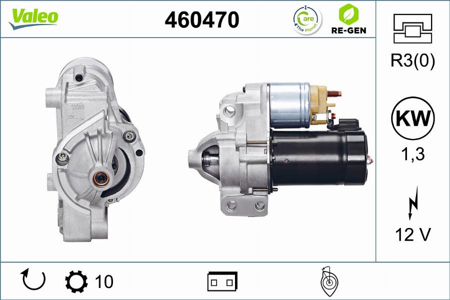 Valeo 460470 - Стартер www.autospares.lv