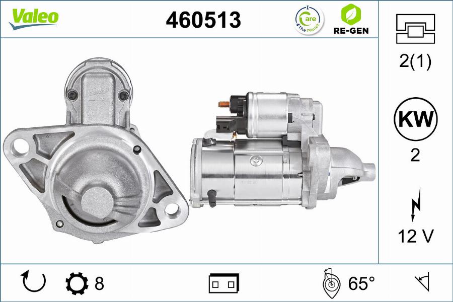 Valeo 460513 - Starteris autospares.lv