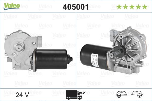 Valeo 405001 - Stikla tīrītāju motors www.autospares.lv