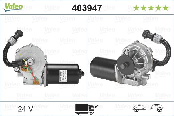 Valeo 403947 - Stikla tīrītāju motors www.autospares.lv