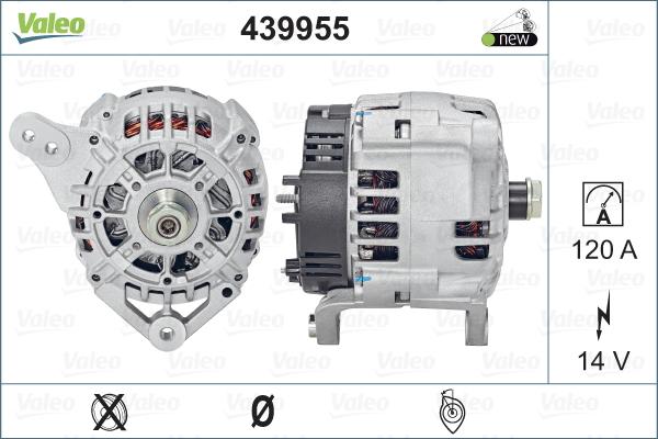 Valeo 439955 - Ģenerators www.autospares.lv