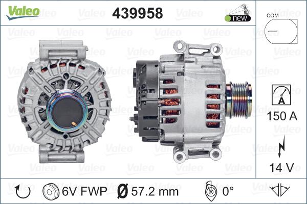 Valeo 439958 - Alternator www.autospares.lv