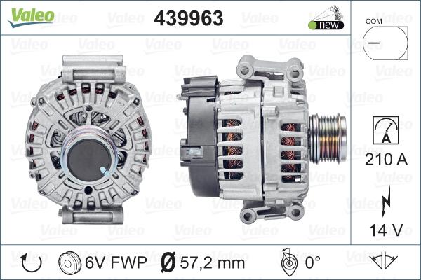 Valeo 439963 - Ģenerators autospares.lv