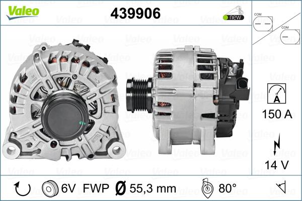 Valeo 439906 - Ģenerators autospares.lv