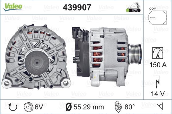 Valeo 439907 - Ģenerators autospares.lv