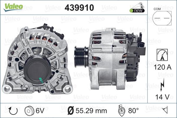 Valeo 439910 - Ģenerators autospares.lv