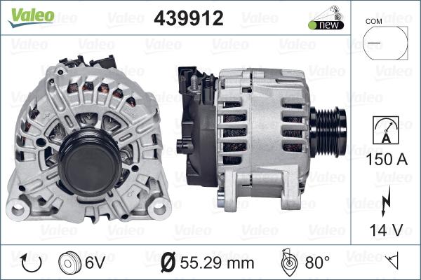 Valeo 439912 - Ģenerators autospares.lv