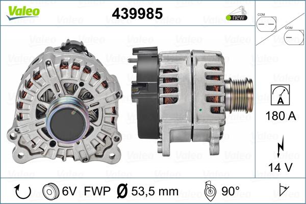 Valeo 439985 - Ģenerators autospares.lv