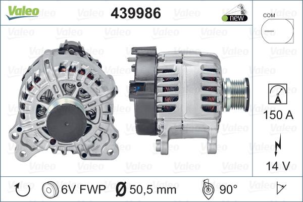 Valeo 439986 - Alternator www.autospares.lv