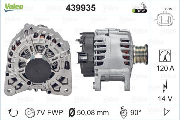 Valeo 439935 - Ģenerators autospares.lv