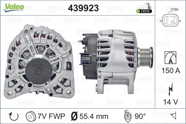 Valeo 439923 - Генератор www.autospares.lv