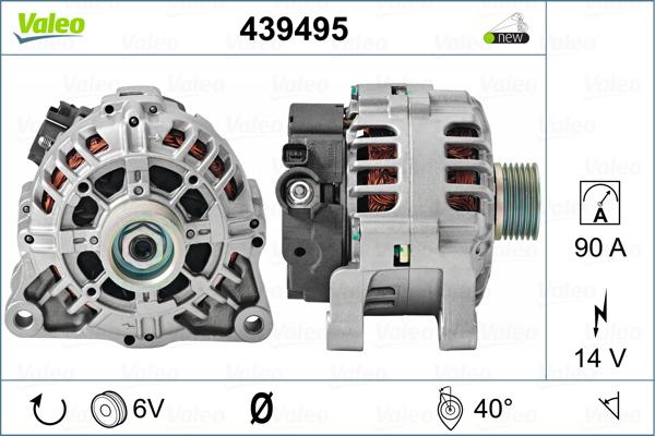 Valeo 439495 - Ģenerators autospares.lv