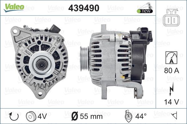 Valeo 439490 - Ģenerators www.autospares.lv