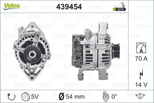 Valeo 439454 - Ģenerators autospares.lv