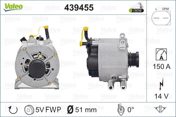 Valeo 439455 - Ģenerators www.autospares.lv