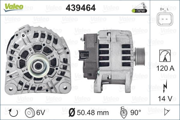 Valeo 439464 - Alternator www.autospares.lv