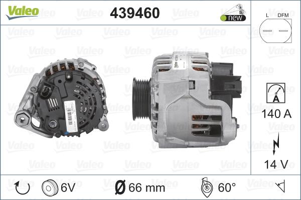 Valeo 439460 - Ģenerators autospares.lv