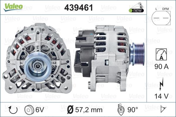 Valeo 439461 - Ģenerators autospares.lv