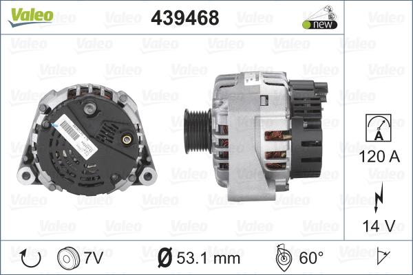 Valeo 439468 - Alternator www.autospares.lv