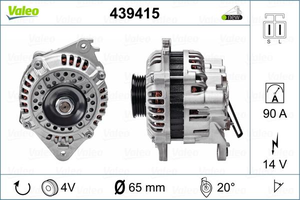 Valeo 439415 - Ģenerators autospares.lv