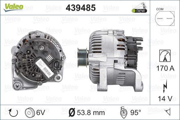 Valeo 439485 - Ģenerators autospares.lv