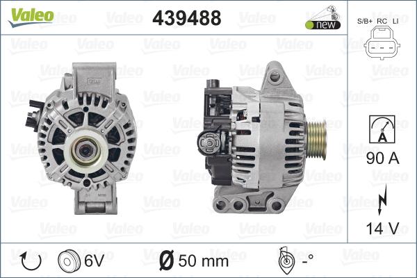 Valeo 439488 - Alternator www.autospares.lv