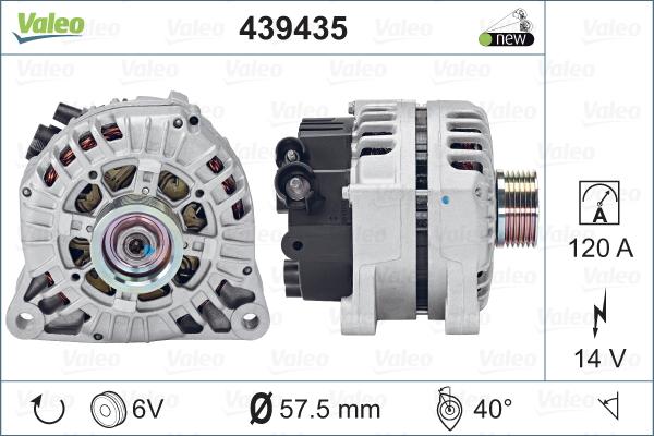 Valeo 439435 - Alternator www.autospares.lv