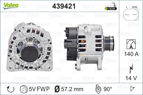 Valeo 439421 - Alternator www.autospares.lv