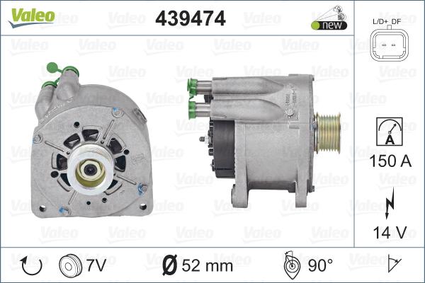 Valeo 439474 - Alternator www.autospares.lv