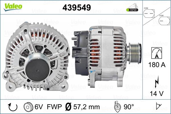 Valeo 439549 - Ģenerators autospares.lv